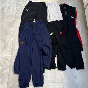 Bundle of 9 athletic sweats for boys size 6-7